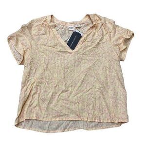 Melrose and Market Floral Short Sleeve Shirt NWT